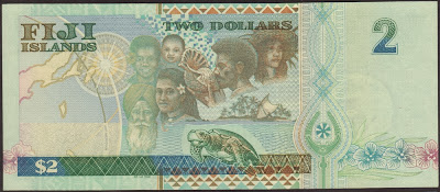 Fiji 2 Dollar 2000 P# 102