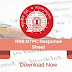 Railway RRB NTPC Response Sheet : Download Answer Key