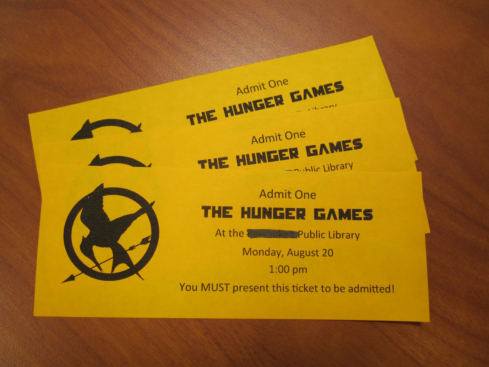 Kids' Bibliotheque Hunger Games Movie Event