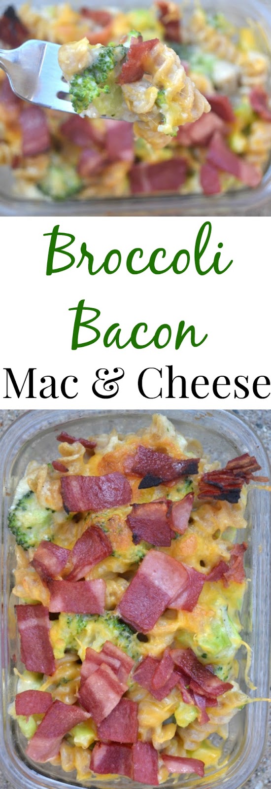Broccoli Bacon Mac and Cheese- made lighter with a creamy cauliflower sauce and turkey bacon. www.nutritionistreviews.com