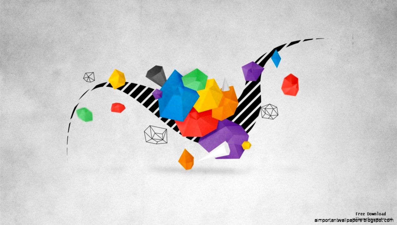 Abstract Geometry Creative Design Desktop Wallpaper View