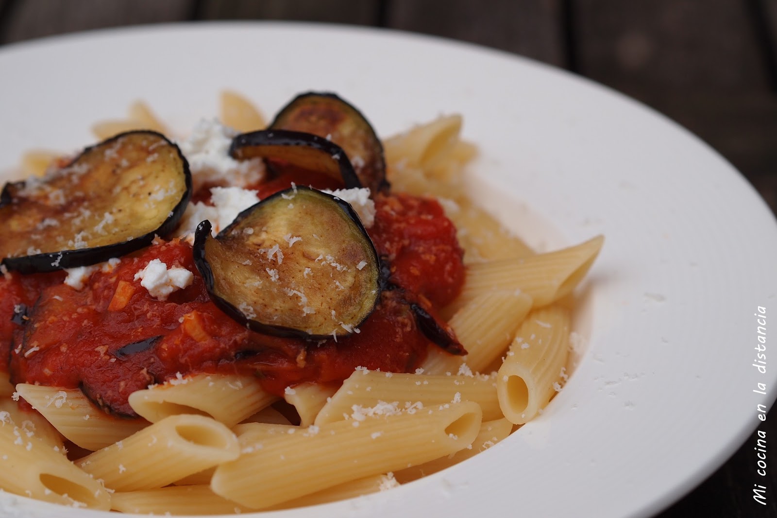 Mi cocina en la distancia Pasta alla Norma