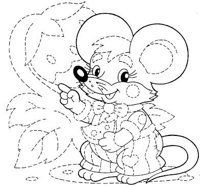 Desenho rato colorir