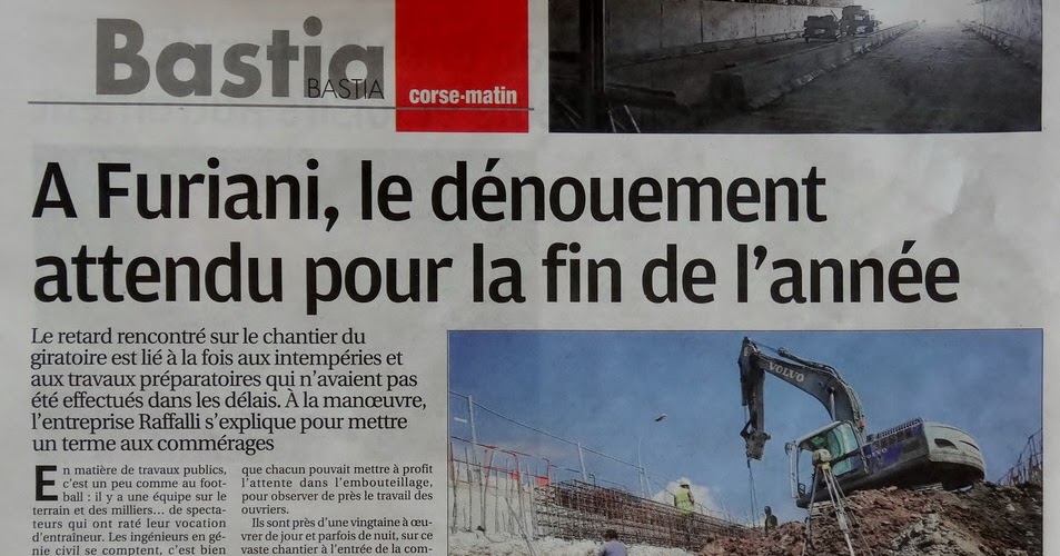 AMIS ET VISITEURS BIENVENUE * Extrait Corsematin de ce jour