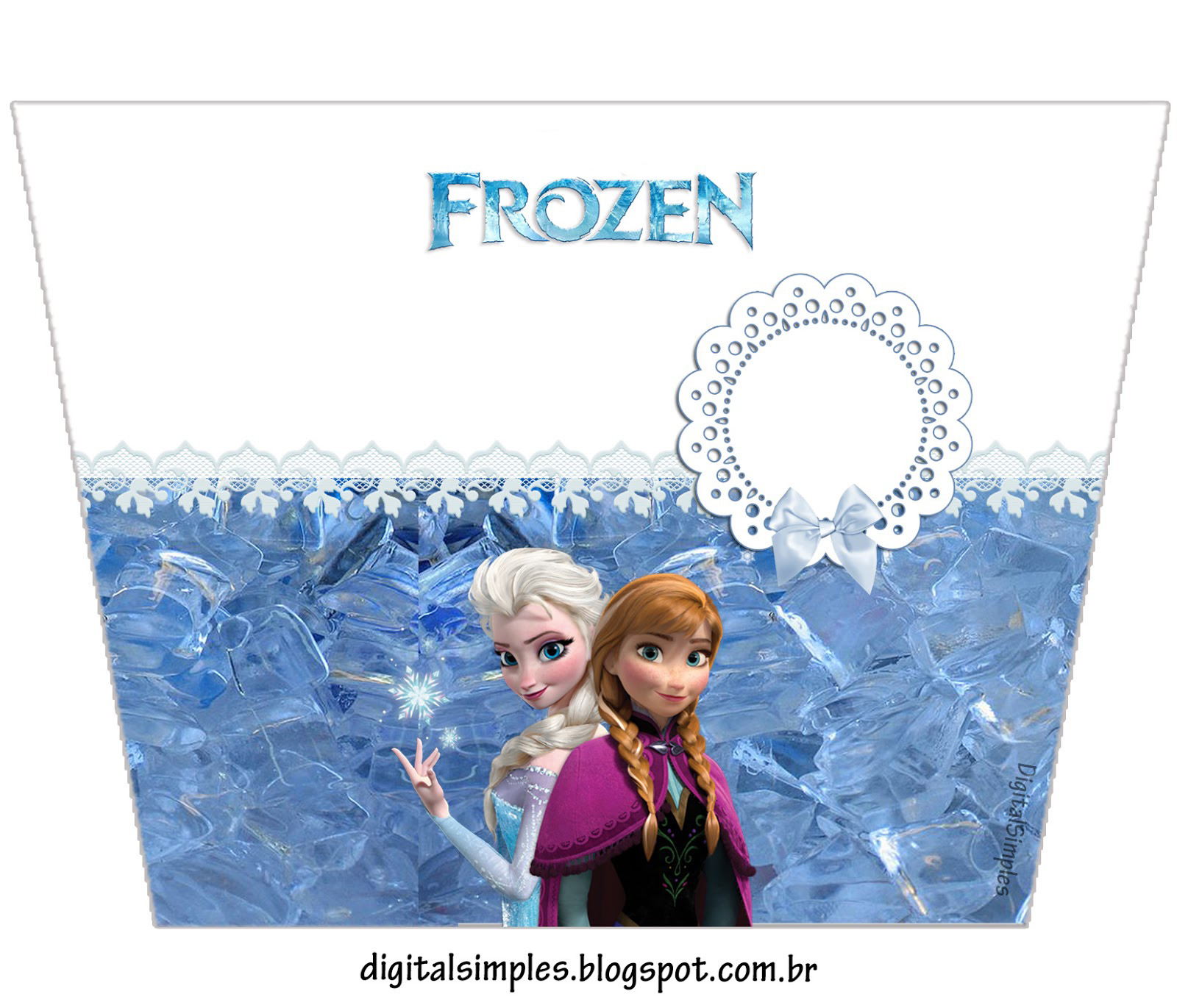 Rótulo Adesivo para Bis - Frozen