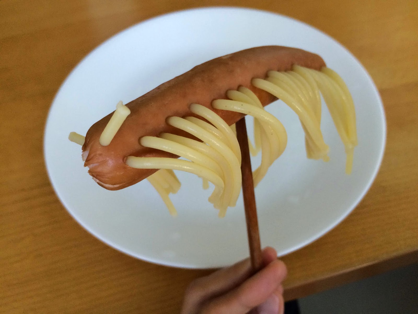 Being Mommy Spaghetti Hot Dog