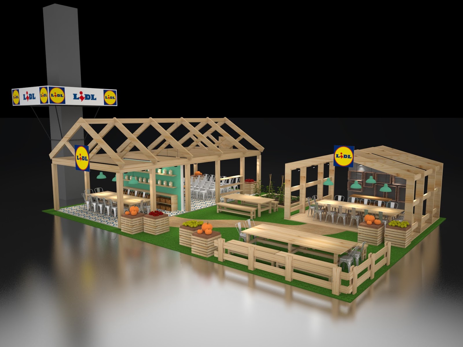 MG DISEÑO STAND LIDL (feria HANDMADE 2016) para ESPACIOS SINGULARES