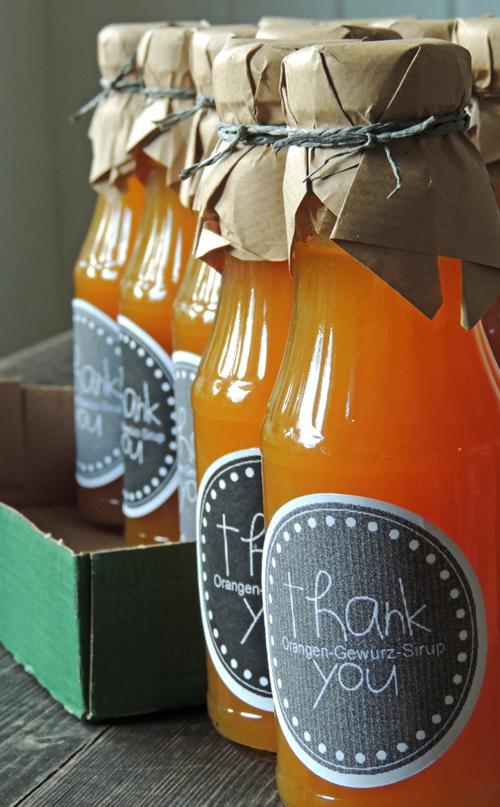 Orangen-Gewürz-Sirup ... aha aha - I like it ... Orangen-Gewürz-Sirup ... aha aha - I like it ...
