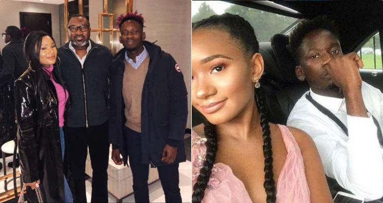 View Mr Eazi Girlfriend Otedola Daughter Background