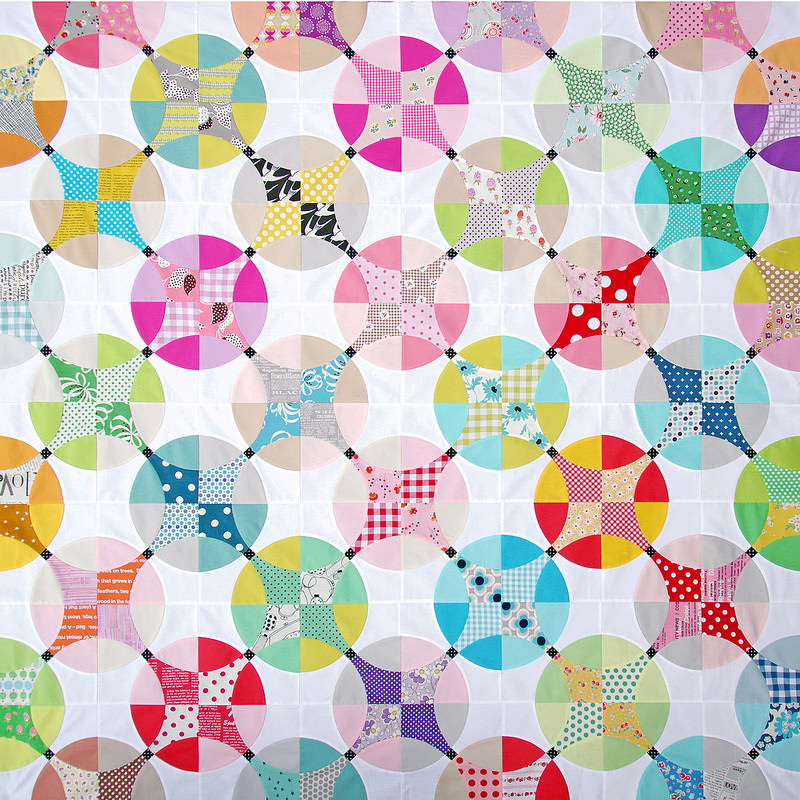 Flowering Snowball Quilt - Work in Progress | © Red Pepper Quilts 2016