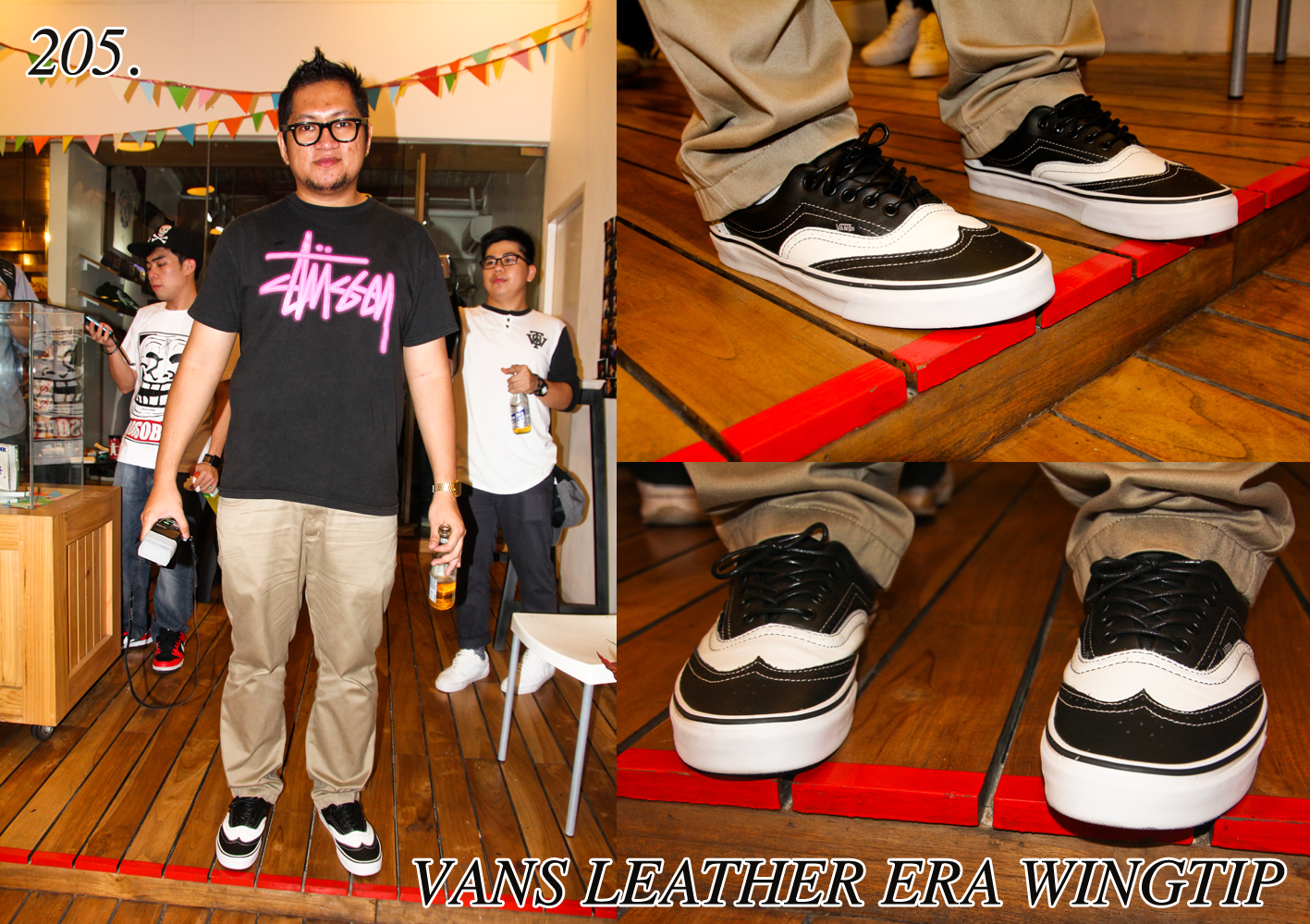 wingtip vans black and white