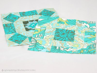 mein Churn Dash für den 6 Köpfe - 12 Blöcke Quilt Along