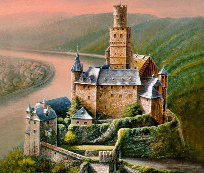 Beautiful Castle Paintings Art