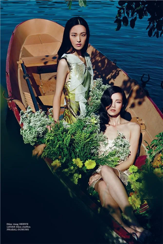 Floral Dreams in Elle Vietnam, January 2013 - high fashion editorial