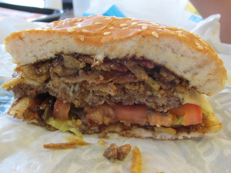 Review Carl S Jr Jim Beam Bourbon Burger Brand Eating