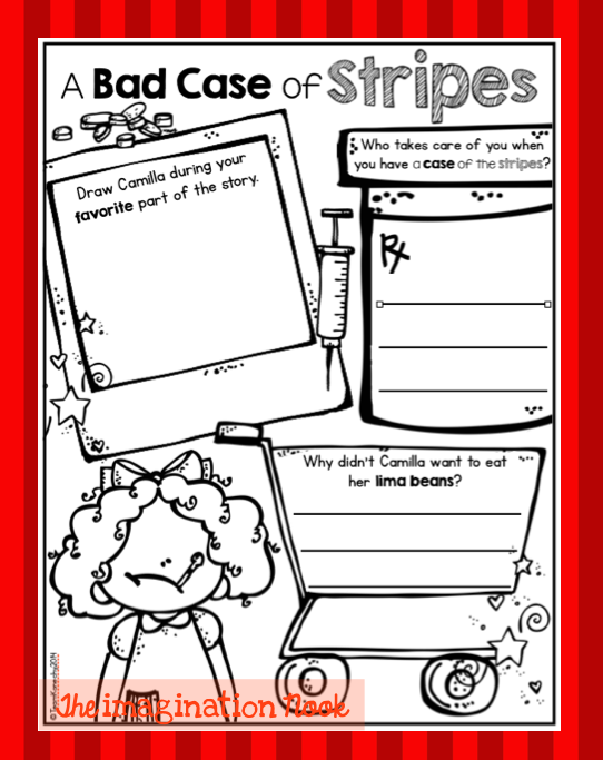 Free Printable A Bad Case Of Stripes Activities Pdf