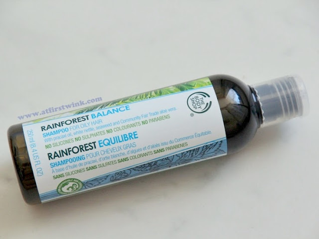 the bodyshop rainforest balance shampoo for oily hair