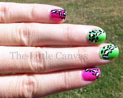 leopard neon glaze china nail lifeguard toes hang ten