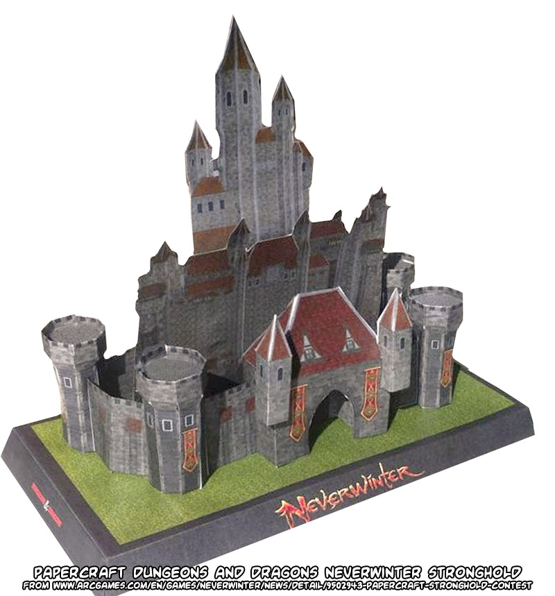 Ninjatoes' papercraft weblog 2.5D papercraft Dungeons & Dragons