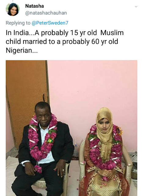 15-year-old Indian girl married off to an old Nigerian man...(photos)