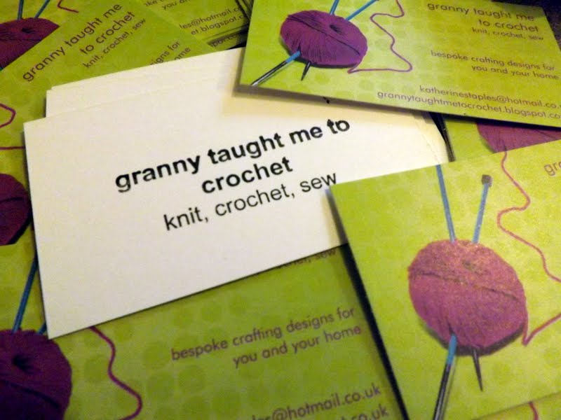 Granny Taught Me To Crochet Business Cards