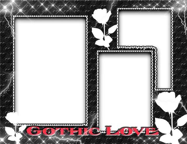 rutina Comité Hija Marco para 3 fotos inspirado en el amor gothic | Photo Frames