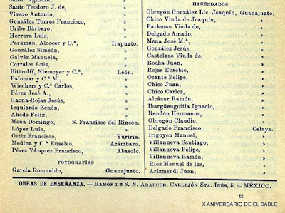Un directorio de hacendados en Guanajuato, 1899. Noticias en tiempo real