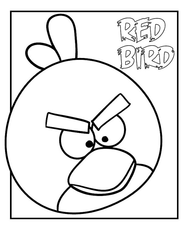 angry bird game coloring pages red bird blue bird yellow bird pig king  title=