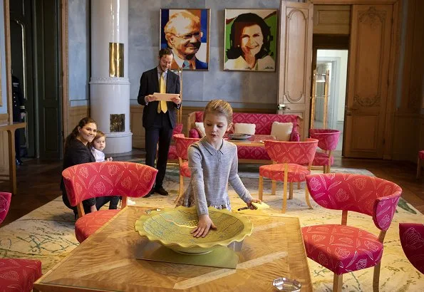 Crown Princess Victoria, her children Princess Estelle and Prince Oscar visited The Royal Collections