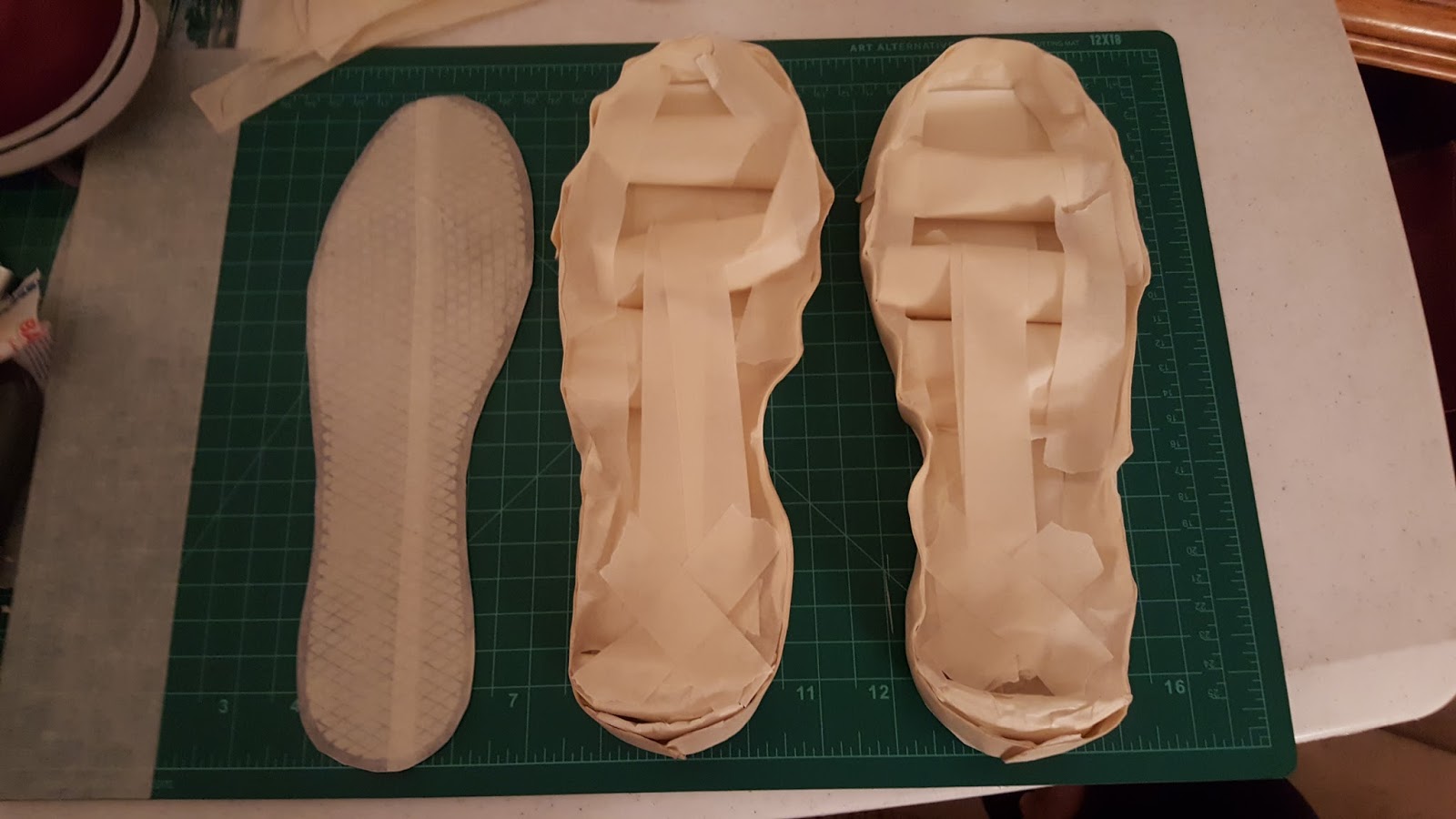 Art 3D Projects Project 1 Masking Tape Shoes