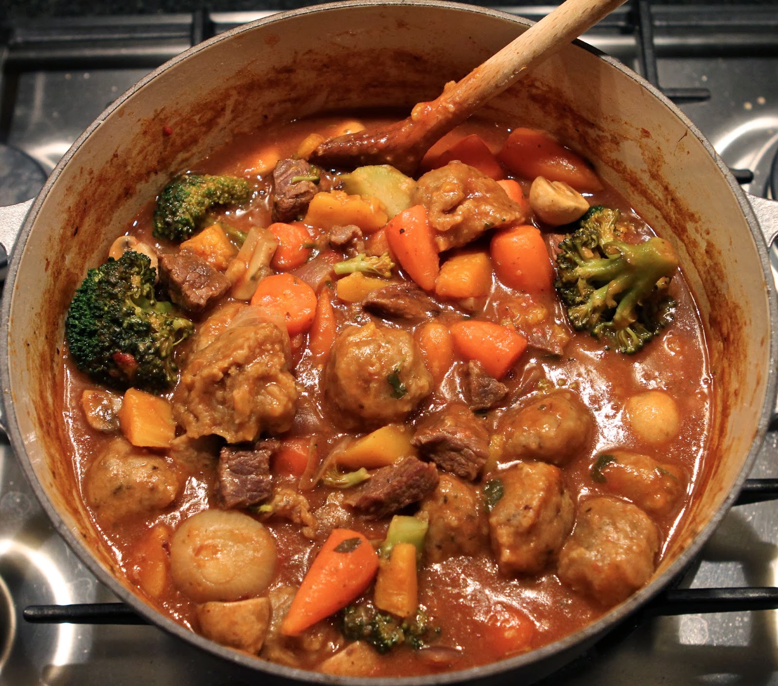 Gluten Free Alchemist Beef Casserole with Gluten Free Dumplings