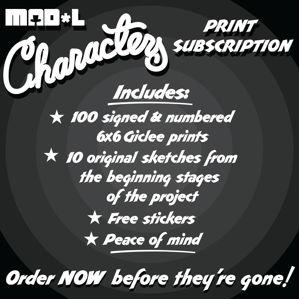 Mad'l Characters Print Series Subscription by MAD