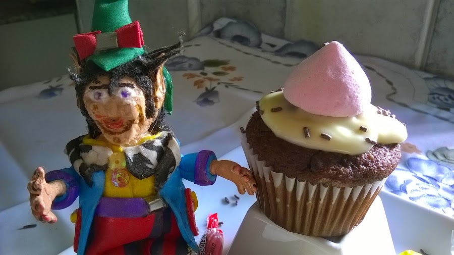 Muffins de Chocolates Bañados con Natillas