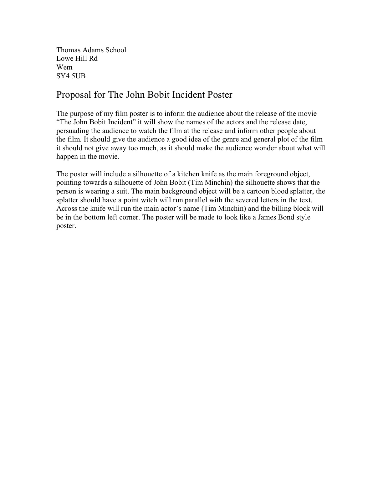 Analysis proposal template image