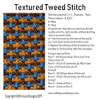 Textured Tweed Knitting Stitch