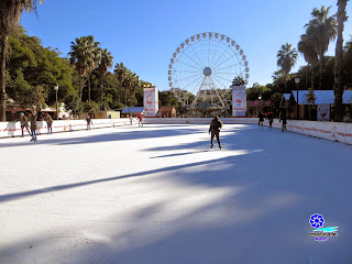 Sevilla - Navidad 2014 - Prado de San Sebastián - Pista de patinaje