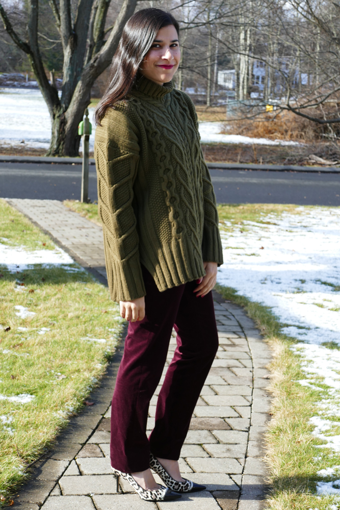 everlane cable knit sweater