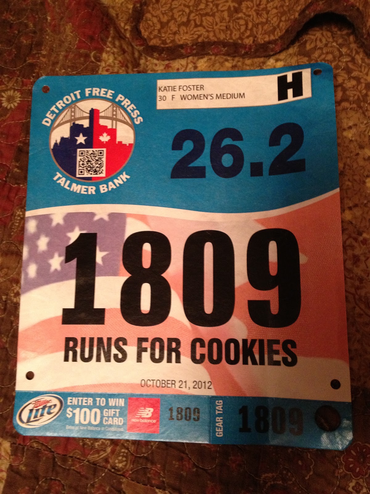 Runs for Cookies Marathon eve