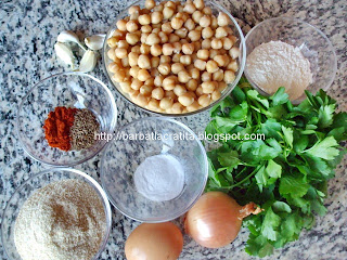 Falafel Chiftele din naut ingrediente