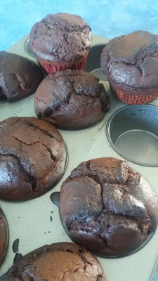 Muffins au chocolat avec pépites! ;Muffins au chocolat avec pépites!
