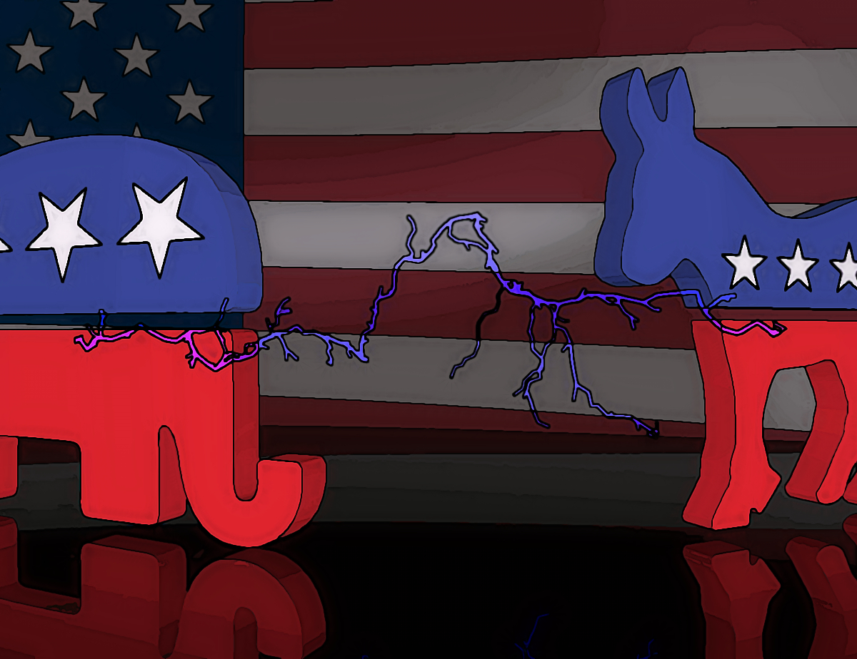 democrat donkey and republican elephant