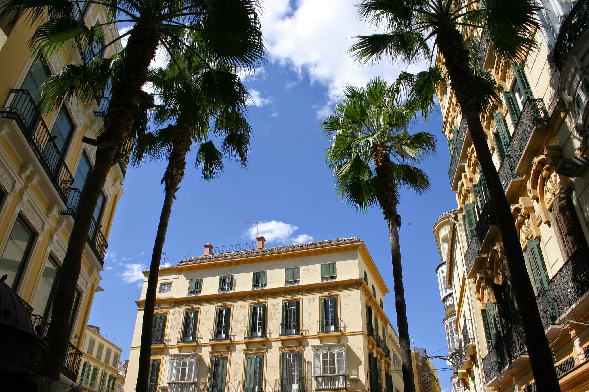 Day trips by bike in Malaga visit Calle Larios Visit historic Malaga in Southern Spain