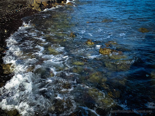 Rocky Shore And Seabed With Small Waves In The Morning At Umeanyar Village North Bali Indonesia