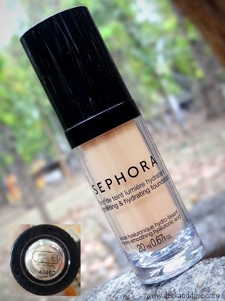 REVIEW SEPHORA Brightening & Hydrating Foundation Deck and Dine