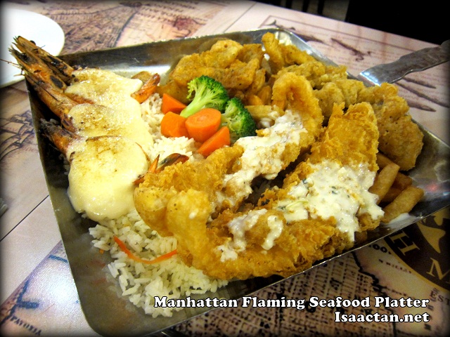 Manhattan flaming Seafood Platter