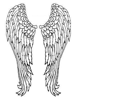Dibujos y Plantillas para imprimir: Plantillas de dibujos alas de angel 05