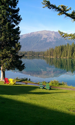 View from Jasper Park Lodge
