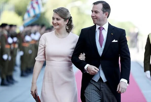 Grand Duchess Maria Teresa, Hereditary Grand Duke Guillaume, Hereditary Grand Duchess Stephanie, Prince Félix, Princess Alexandra