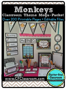 Monkey Themed Classroom Ideas Printable Classroom Decorations