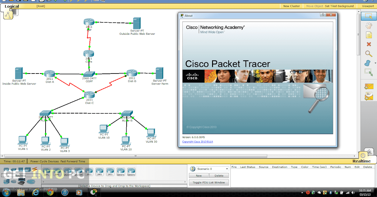free cisco packet tracer 6.2 download